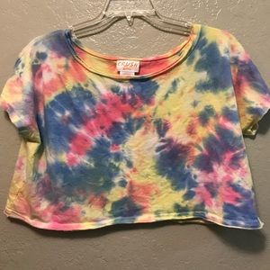 FUN TIE DYE CROP TOP 💛💞💜💙